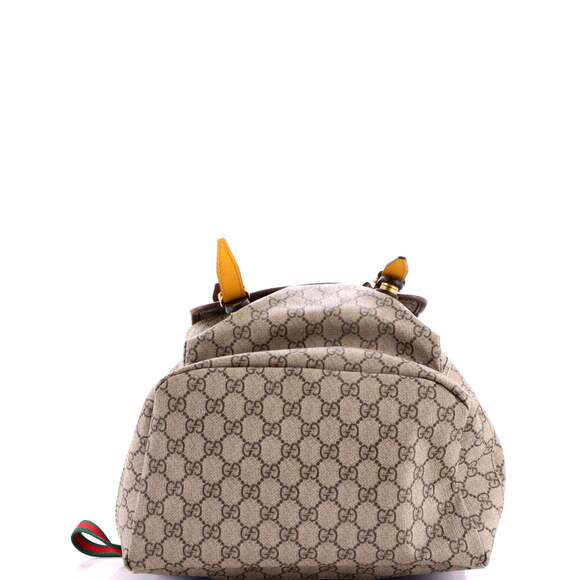 Gucci Courrier Soft Backpack Gg Coated #241748G16B - Picture 4 of 7